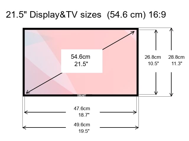 TV Sizes and Dimensions in Centimeters and Inches Guide