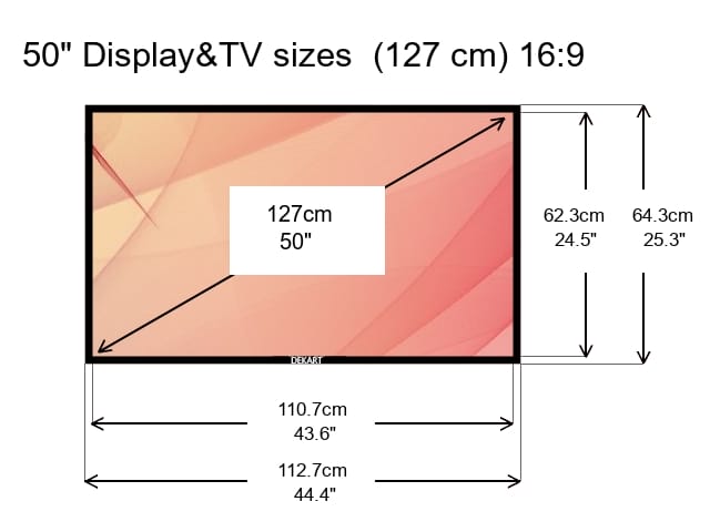 TV Sizes and Dimensions in Centimeters and Inches Guide